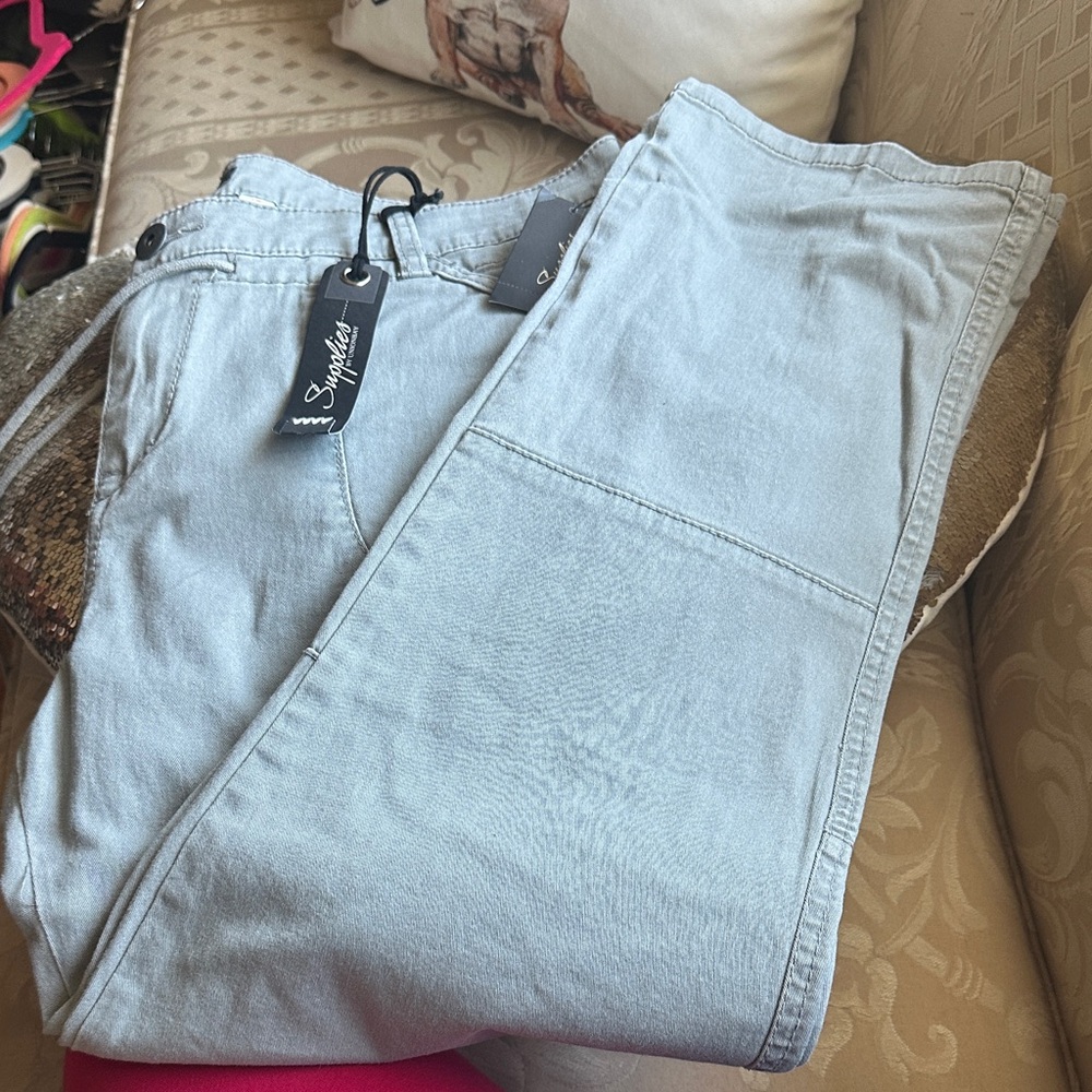 Stylish Light Blue Women's Denim Overalls